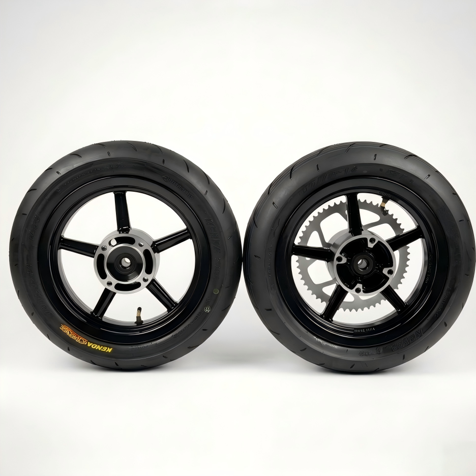 Supermoto Tire Wheelset (FITS YOZMA, TUTTIO, RAZOR, AND OTHER MINI EMOTOS)