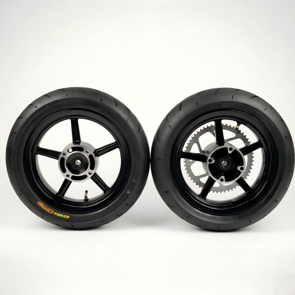 Supermoto Tire Wheelset (FITS YOZMA, TUTTIO, RAZOR, AND OTHER MINI EMOTOS)
